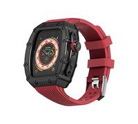 TPUOTI Kit de modification de bracelet de montre, pour Apple Watch Ultra 49 mm, boîtier en acier inoxydable, pour iWatch Series 8 Ultra 49 mm, bracelet de montre sport en caoutchouc, For 49mm, Acétate