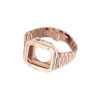 TPUOTI Kit de modification de bracelet en acier inoxydable pour Apple Watch 9 8 7 6 5 SE 44 mm 45 mm, 44MM, Acétate, Pas de gemme