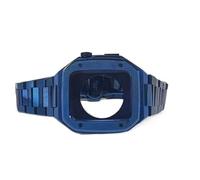 TPUOTI Kit de modification de bracelet en acier inoxydable pour Apple Watch 9 8 7 6 5 SE 44 mm 45 mm, 44MM, Acétate, Pas de gemme