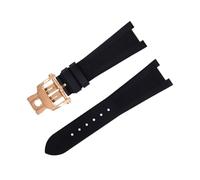 TPUOTI Pour Patek Philippe Bracelet Pour Nautilus Watchband 5711/5712 Interface D'origine Accessoires Bracelet FKM Fluororubber Bracelet De Montre Argent Fin Lien, 25-12, Agate