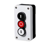 TPUOTI Start Stop Interrupteur à bouton étanche automatique d'arrêt d'urgence Boîte de contrôle industrielle avec symbole de flèche (couleur : 3 haut vers le bas et arrêt)