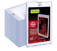 TPVUPC 12 Pièces Protèges Cartes Magnétique, 35PT Etui Magnetique Carte Tcg, Acrylique Transparent Etui à Cartes de Collection, Magnetic Trading Card Holder pour Carte Magic, MTG, Sport, Baseball
