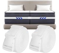 TPVUPC 2PCS Support de Matelas 10,4 m × 5 cm, Matratzenverbinder, Pont de Matelas, Pont de Lit pour Lits Doubles, Relie Deux Matela Pont de Lit Grande Surface de Couchage Réglable