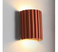 TPWEWRX Applique murale moderne en résine Simplicité créative Fond de scène Luminaires muraux Lampes murales pour salon Couloir Appliques murales de chevet pour bureau Chambre d'entrée (Orange)