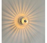 TPWEWRX Applique murale nordique vintage Appliques murales simples Salon Chambre à coucher Lampe murale rétro en verre Toile de fond Luminaire mural Luminaires plafonniers (Gold)