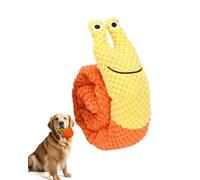 TPZORJX 1 jouet escargot, jouet pour chien qui couine, jouet interactif en peluche pour chiot, jouet à mâcher pour chien, jouet sonore pour petits, moyens et grands chiens