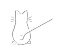 TPZORJX 1 Piece Cat Wiper Sticker, Reflective Windscreen Wiper Sticker, Funny Cartoon Cat Tail Car Sticker, Funny Cat Tail Car Windscreen Sticker