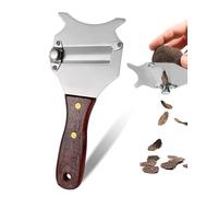TPZORJX 1 pièce Coupe Truffe- Trancheuse à Truffe Réglable, Rasoir Truffes en Bois, Rasoir Chocolat en Acier Inoxydable,Coupe-Truffe pour Champignons,Fromage,Chocolat,Ail