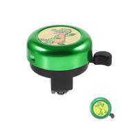 TPZORJX 1 sonnette de vélo pour enfant, mini sonnette de vélo en aluminium, vélo pour enfant, VTT, trottinette, joli crocodile vert