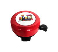 TPZORJX 1 sonnette de vélo pour enfants, mini sonnette de vélo en aluminium, vélo pour enfants, accessoires de vélo tout terrain, scooter, train rouge en dessin animé