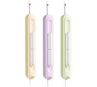 TPZORJX 2 in 1 Enfile Aiguille et Decoud Vite, 3pcs Enfile-Aiguilles pour Couture Manuel, Passe Fil Couture Portable 2 in 1 Coupe Fil Couture Rétractable Decouseur pour Couture Artisanat Quilting