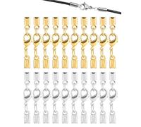 TPZORJX 20 Pcs Fermoir Acier Inoxydable,Fermoir Pince Homard,Fermoirs Bijoux,Connecteur Maillons de Chaîne pour Colliers Bracelets Fabrication Bijoux DIY（Or,Argent）