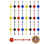 TPZORJX 25 fléchettes de jeu, fléchettes en plastique, fléchettes de jeu de société, (pour les jeux et les leçons), (3,94 pouces)