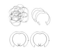 TPZORJX 25 Pièces GU10 MR16 Anneaux à ressort de retenue Clips de Fixation à Ressort pour la plupart des lampes ampoules halogènes LED, 50MM,clips de fixation,clips ampoule h7