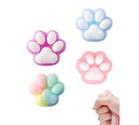 TPZORJX 4 pièces Jouets anti-stress en forme de patte de chat, Jouets anti-stress pour adultes et enfants, Soulagement de l'anxiété et des troubles obsessionnels compulsifs et apaisement