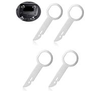 TPZORJX 4Pcs Autoradio Adaptateur Demontage,Demontage Cle Outils DéMontage Garnitures Universel Autoradio,Outil Déverrouillage D'autoradio Compatible Convient à la Plupart des Voitures