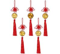 TPZORJX 5 pièces 2025 Année serpent Porte Bonheur Or Suspendu Feng Shui Décor Nouvel An Bonsaï Pendentif Pour serpent Année Maison Voiture Vacances Décor