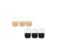 TPZORJX 6 paires de jarretières - chaussettes pour femme, chaussettes à pompe pour femme, chaussettes fantômes pour femme, noires et couleur peau, pour slingbacks, talons hauts, ballerines, etc.