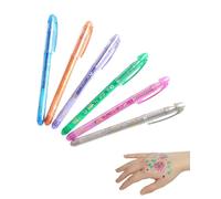TPZORJX 6 stylos flash de tatouage,Fard Gras Peinture Corporelle Longue Durée Sécurité,Palette de Maquillage Halloween pour Théâtre,Carnaval, Scène,Clown,Cosplay