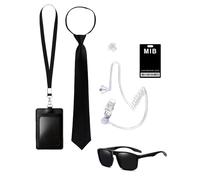 TPZORJX Agent Costume Accessoires, Ensemble de costumes de services secrets Accessoires de costumes d'espions pour hommes femmes enfants pour Cosplay