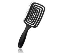 TPZORJX Brencco Brosse Cheveux Bouclés, Brosse a Cheveux Demelante Magique Anti-Casse & Anti-Statique, pour Boucles, Lisses, Épais ou Fins, Hommes, Femmes, Enfants