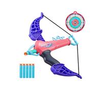 TPZORJX Jouets d'arc et de flèches, tir à l'arc enfants, jeux de fléchettes enfants, jeux de lancer intérieurs et extérieurs, y compris boules collantes, arcs et flèches, jeux parents-enfants (rouge)