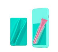 TPZORJX lip gloss phone case，Coque adhésive en silicone pour téléphone portable, compatible avec iPhone, Samsung et autres smartphones Android，Général (bleu)