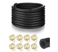 TPZORJX Tuyau de Carburant Kit,1 Mètre durite essence, 6mm Diamètre Intérieur durite gasoil, tuyau essence avec 8pcs colliers de serrage, Carburant pour Camion, Voiture, Tracteur ou Petit Moteur