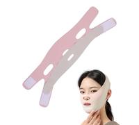 TPZORJX V Lifting Masque,bande de bandelette en V, bande de levage double menton, Réutilisable Masque En Forme De V,Masque Visage Liftant,Convient aux personnes de toutes tailles de tête