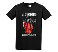 TqaSerHqs Pretenders 80 Concert Retro Personalise Camping Letter Black and White Photo Base T-Shirt Black L