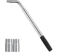 Tqcp-Clé Démonte-Roue Télescopique,Clé De Roue Extensible En Acier Pour Voiture, Fourgonnette, Camion, Caravane (17mm, 19mm, 21mm Et 23mm)