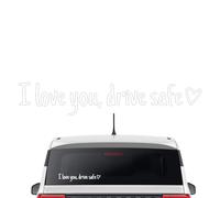 TQEBWUS 5 Pièces Sticker Drive SAFE, Décalque Voiture Sécurité Amour Conduite, Autocollants « I Love You Drive Safe » Pour Rétroviseur Extérieur Voiture Pour Anniversaire Saint Valentin