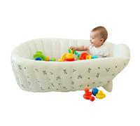 TQEBWUS Baignoire pour bébé - Aide au bain gonflable pour - Siège de bain réglable - Siège de bain pliable pour camping, voyage, extérieur