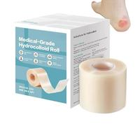 TQEBWUS Bandages hydrocolloïdes - Coussinets hydrocolloïdes de 5 m - Bande découpable imperméable pour un usage quotidien, le visage, le corps, les voyages, les activités de plein air, les