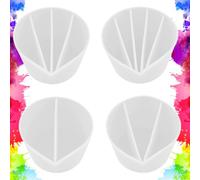 TQEBWUS Bol de séparation pour peinture - Gobelet mélangeur en silicone acrylique et résine époxy - Outils pour l'art et l'artisanat - Peinture acrylique - Mesure des liquides