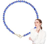 TQEBWUS Bracelet en pierre naturelle, bracelet en pierre tissé à la main - Charme bracelet chic en lapis-lazuli | Bracelets de perles empilables pour femmes et hommes, travail, rencontres, spécial