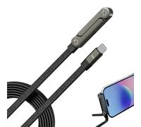 TQEBWUS Câble de Charge Porte-Téléphone Invisible - Accessoires 2-En-1 Tablettes,Cordon Chargeur Téléphone | pour bureau domicile hôtel joueurs adultes passionnés de technologie voiture dortoir