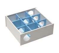 TQEBWUS Cachette multi-caméras pour hamsters, cachette pour labyrinthes pour hamsters,Jouets de jeu pour hamsters avec tunnel en bois à 9 chambres - Jouets de jeu pour hamsters en bois, design