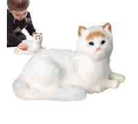 TQEBWUS Chat en Peluche, Peluches pour Chat - Adorables câlins d’Animaux | Chat Animaux en Peluche Peluche Huggers compagnons Ornement pour et Adultes