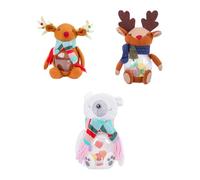 TQEBWUS Christmas Jars - Boîte à goûter souple pour comptoir de cuisine - 3 boîtes à bonbons pour la maison, la cuisine, l'armoire, le comptoir, le buffet, la salle de classe