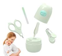 TQEBWUS Coupe-ongles pour bébé - Coupe-ongles et tondeuse pour bébé - Lime à ongles et pince à épiler pour bébé - Avec boîte de rangement - Coupe-ongles et ciseaux pour maman de bébé