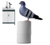 TQEBWUS Distributeur Savon Pigeons, 300 ML Distributeur Automatique Savon Moussant, Distributeur De Savon À Induction Blue Bird, Distributeur Savon Pigeons Caca Rechargeable pour Cuisine, Salle Bain
