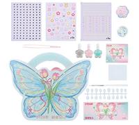 TQEBWUS Ensemble de vernis à ongles pour filles, jouets de nail art - Kit de décoration de vernis à ongles pour Butterfly - Décorations Nail Art polyvalentes pour Noël, la fête des , un anniversaire