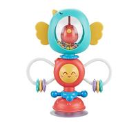TQEBWUS Jouets hochet - Jouet Nouveau-né,Chaise Haute Ventouse hochet Jouets de Dentition Plateau de développement sensoriel Jouet Nouveau-né Cadeaux pour Les 6 Mois et Plus