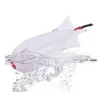 TQEBWUS Mangeoires pour Pêche À La Carpe, 5,5×14,5cm Bombes De Pêche, Bombe Spod De Pêches, Mangeoire De Pêches en Forme De Grande Fusée pour L'alimentation De Carpes