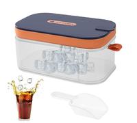 TQEBWUS Moules à glaçons pour congélateur - Moule facile à retirer avec couvercle - Grand volume - Pour cocktails, vin, bière, bourbon, café, jus de fruits, réfrigérateur à la maison