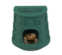 TQEBWUS Petite Peau de Reptile, Maison de Peau de Gecko léopard - Gecko Reptile House Cave Cave - Top Food Water Basin Design Ornement de Paysage Amovible Facile à Nettoyer pour Le réservoir,
