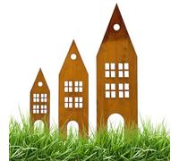 TQEBWUS Piquets Décoratifs pour Jardin,Piquets en Métal pour Extérieur Décoratif de Jardin - Ornements Plats en Fer Antirouille pour Cadeaux Maison Mariage Extérieur