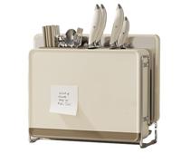 TQEBWUS Support de rangement pour planche à découper, ventilé et multifonction, support pour planches à découper sur le plan de travail, pour la maison, l'appartement, la pièce, les couvercles, les