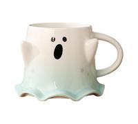 TQEBWUS Tasse fantôme d'Halloween - Tasse en céramique effrayante pour boire de l'eau du thé, tasse d'Halloween avec anse pour café, cuisine, salle à manger, salon, bureau